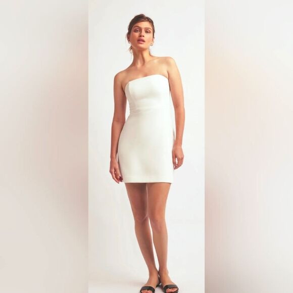 NWT Favorite Daughter Willow Dress Strapless Slim Fit Mini Dress Size 12 - Picture 1 of 7